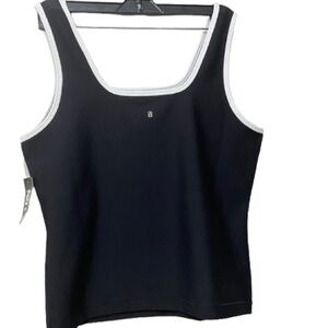 Top Ideology Black and White Women's Tank Top